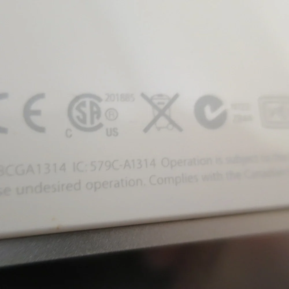 GENUINE Apple Wireless Keyboard A1314 Bluetooth Aluminum Keyboard Tested Working